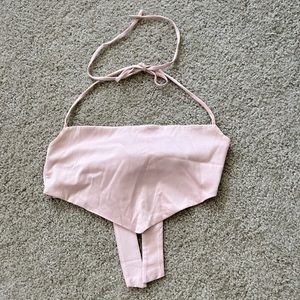 Pretty pink tie crop top, perfect for a night out!